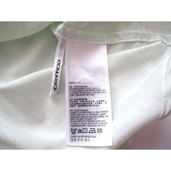 Women Exofficio Long Sleeve Polyester Button Semi See Through Blouse Sz L (WB88) - Picture 7 of 10